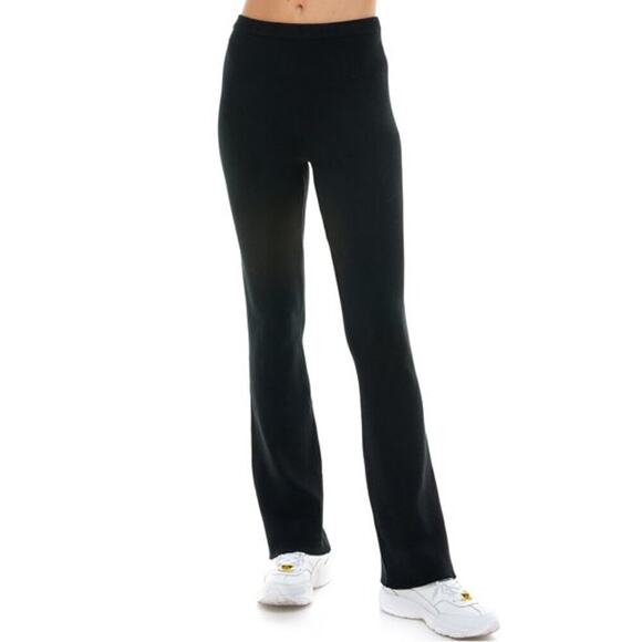 Wayf Pants - WAYF '98 Antonio Ribbed Flare Pants in Black size small